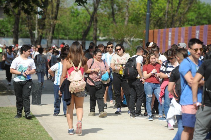 Colas interminables para ver los deportes en los Parques olímpicos.
Foto: Guillermo Rodríguez Adami