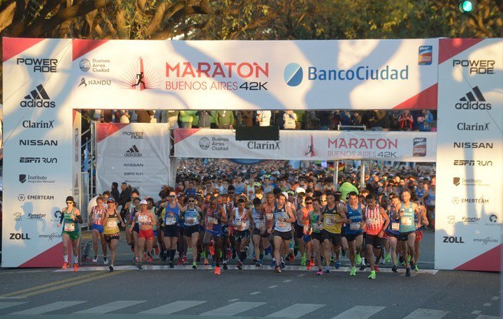 La edición 2020 del Maratón de Buenos Aires fue aplazada por la pandemia para 2021. Foto: Rafael Mario Quinteros