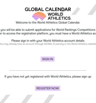 Registro de Competencias de Atletismo en el Calendario Mundial