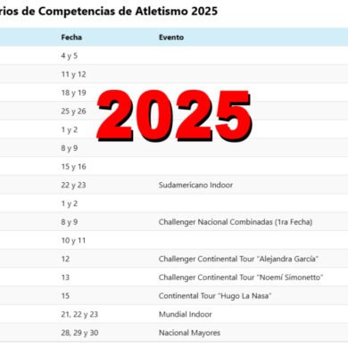 Calendario de Competencias de Atletismo 2025: Fechas Nacionales e Internacionales Confirmadas