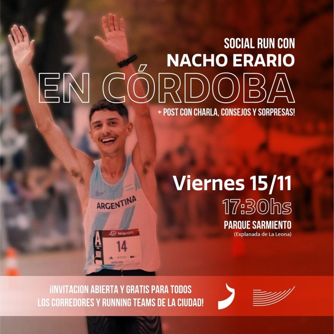 Social Run con Nacho Erario en Córdoba: