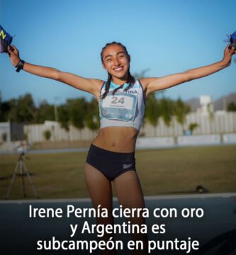 Irene Pernía cierra con oro y Argentina es subcampeón en puntaje