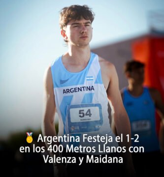 Argentina Festeja el 1-2 en los 400 Metros Llanos con Valenza y Maidana