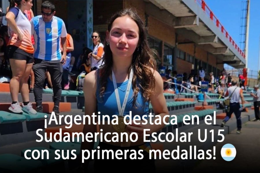 Argentina destaca en el Sudamericano Escolar U15 con sus primeras medallas!