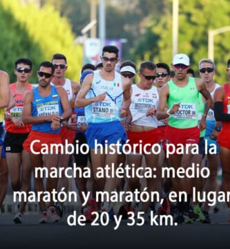 Cambio histórico para la marcha atlética: medio maratón y maratón, en lugar de 20 y 35 km.