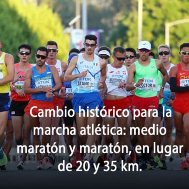 Cambio histórico para la marcha atlética: medio maratón y maratón, en lugar de 20 y 35 km.