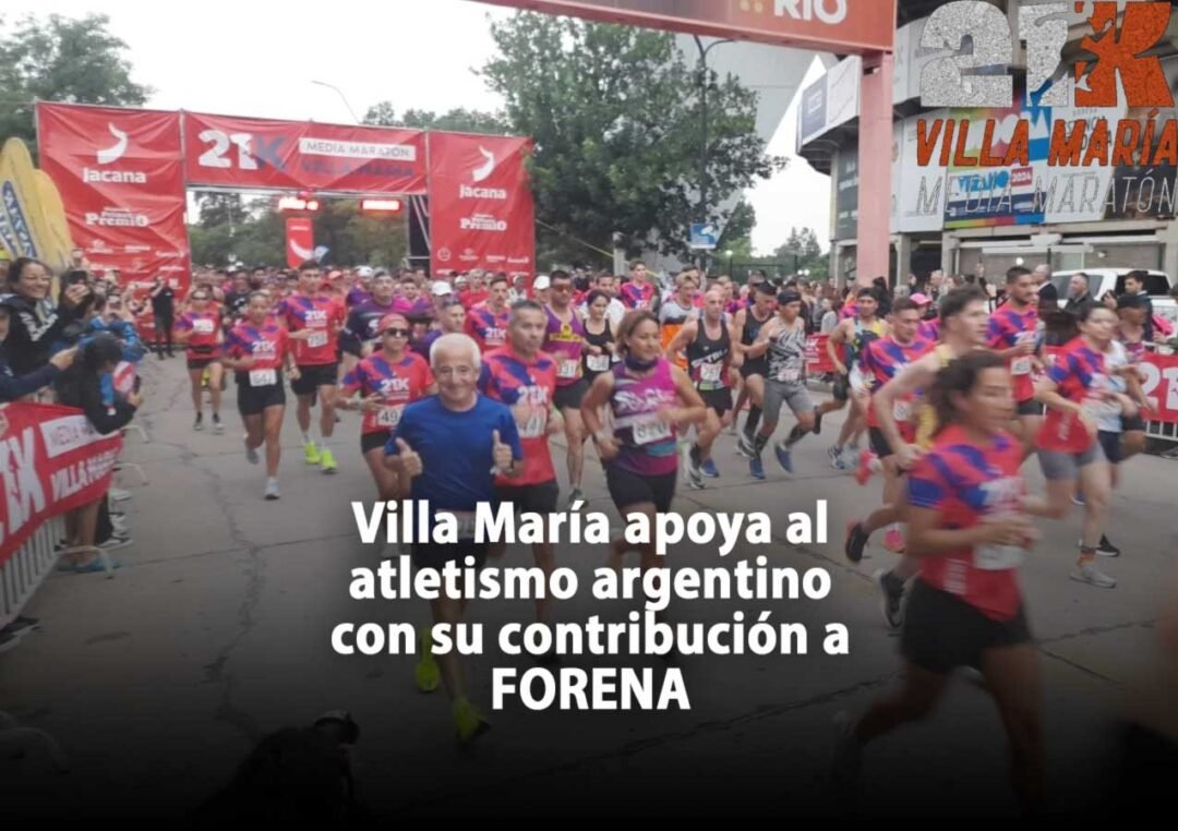 Villa María apoya al atletismo argentino con su contribución a FORENA