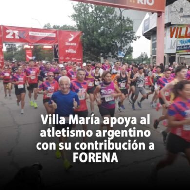 Villa María apoya al atletismo argentino con su contribución a FORENA