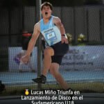 Lucas Mino Triunfa en Lanzamiento de Disco en el Sudamericano U18