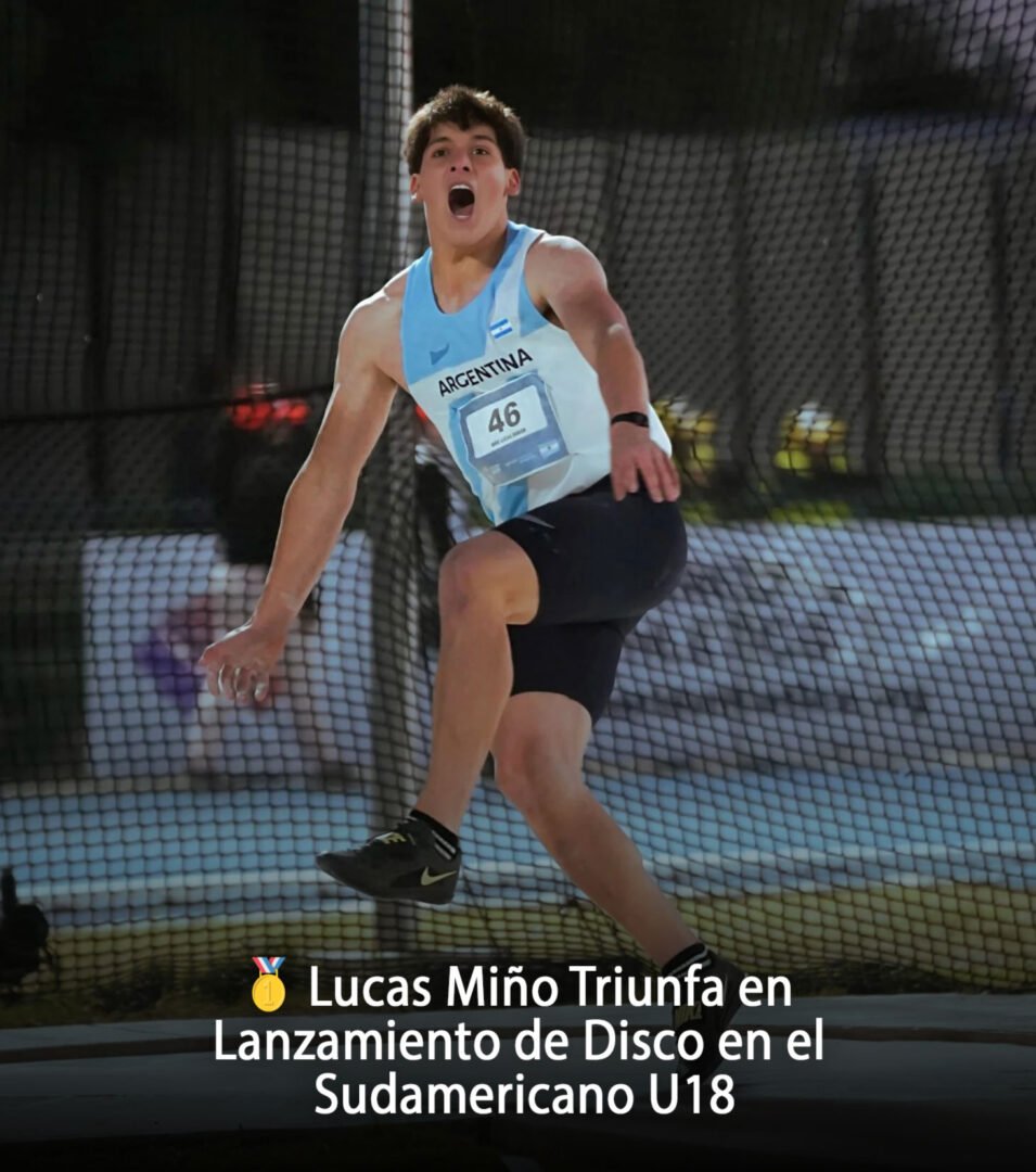 Lucas Mino Triunfa en Lanzamiento de Disco en el Sudamericano U18