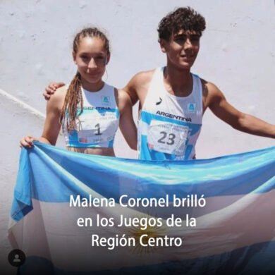 Malena Coronel brilló en los Juegos de la Región Centro