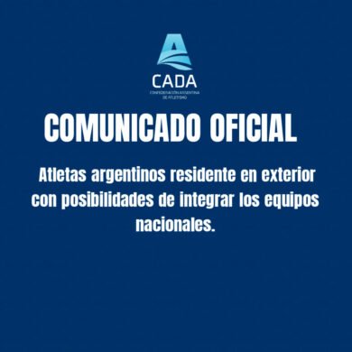 Convocatoria de CADA a atletas argentinos en el exterior