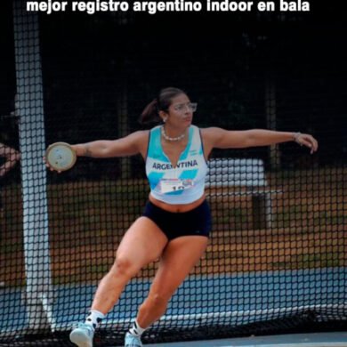 Florencia Dupans logra el segundo mejor registro argentino indoor en bala