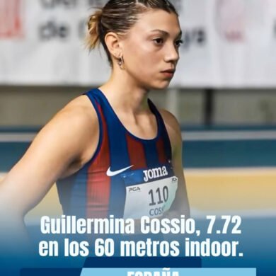 Guillermina Cossio brilla en su regreso a la pista cubierta