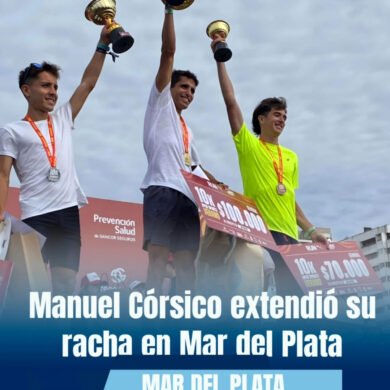 Manuel Córsico sigue imparable en Mar del Plata