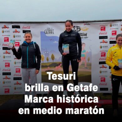 Tesuri brilla en Getafe: Marca histórica en medio maratón