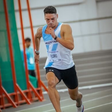 Florio bronce y récord en 60m Zanolli impone marca INDOOR