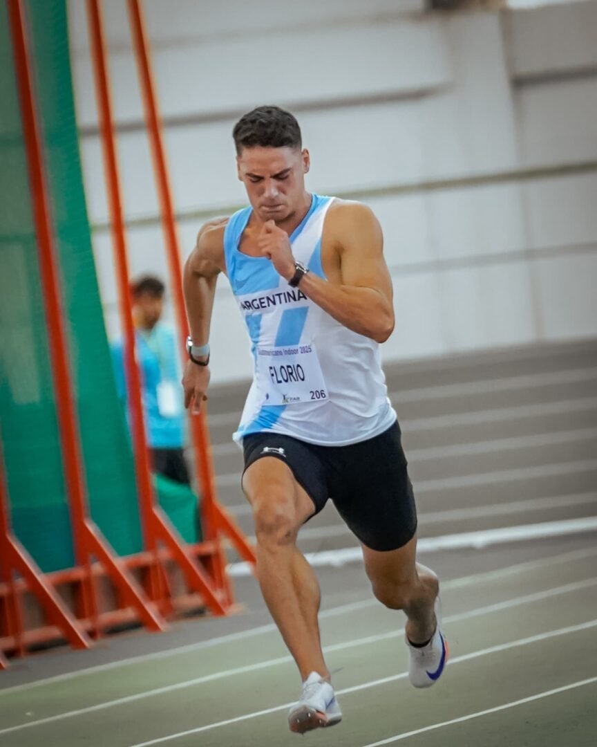 Florio bronce y récord en 60m Zanolli impone marca INDOOR