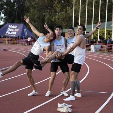 Plata para el relevo masculino 4x400 en el Sudamericano de Mar del Plata