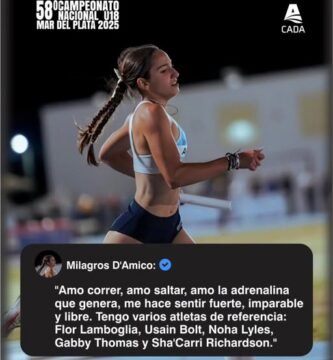Milagros D'Amico deslumbra con potencia y pasión en el Nacional U18