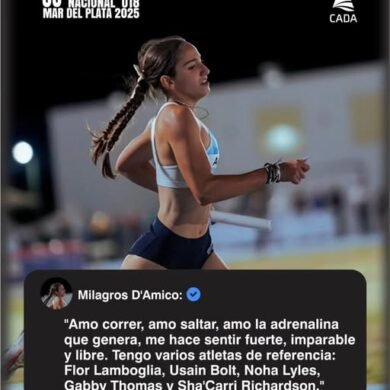 Milagros D'Amico deslumbra con potencia y pasión en el Nacional U18