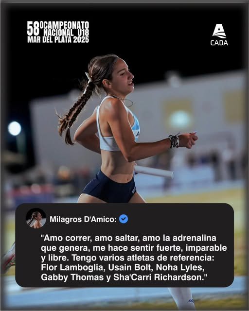 Milagros D'Amico deslumbra con potencia y pasión en el Nacional U18