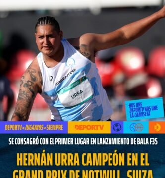 Hernán Urra deslumbra con oro en Suiza: triunfo impactante