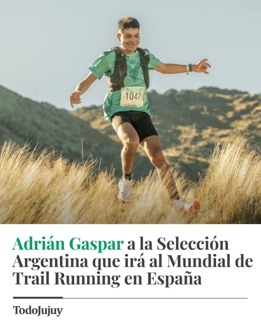 Orgullo jujeño Adrián Gaspar al Mundial de Trail 2025