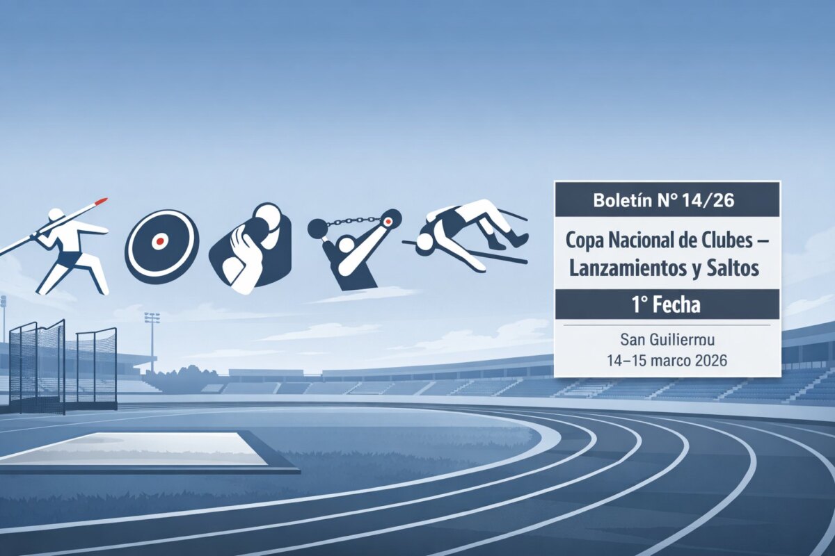 COPA NACIONAL DE CLUBES DE LANZAMIENTO Y SALTOS – 1° FECHA