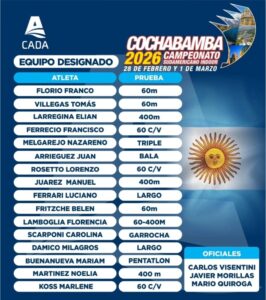 Sudamericano Indoor Cochabamba 2026