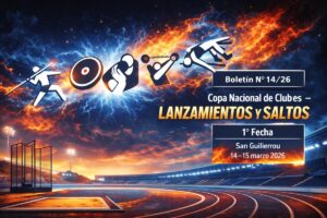 COPA NACIONAL DE CLUBES DE LANZAMIENTO Y SALTOS - 1° FECHA