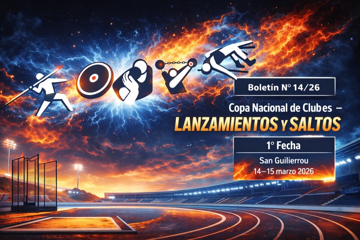 COPA NACIONAL DE CLUBES DE LANZAMIENTO Y SALTOS - 1° FECHA