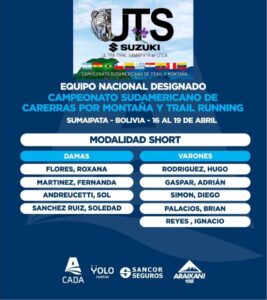 Equipo nacional argentino trail y montaña 2026