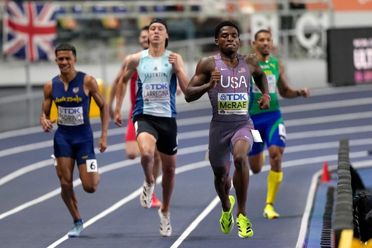 Elián Larregina, semifinalista de 400 en el Mundial Indoor de Torun