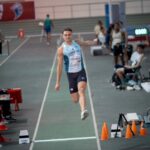 Luciano Ferrari logró récord argentino indoor en largo en Cochabamba