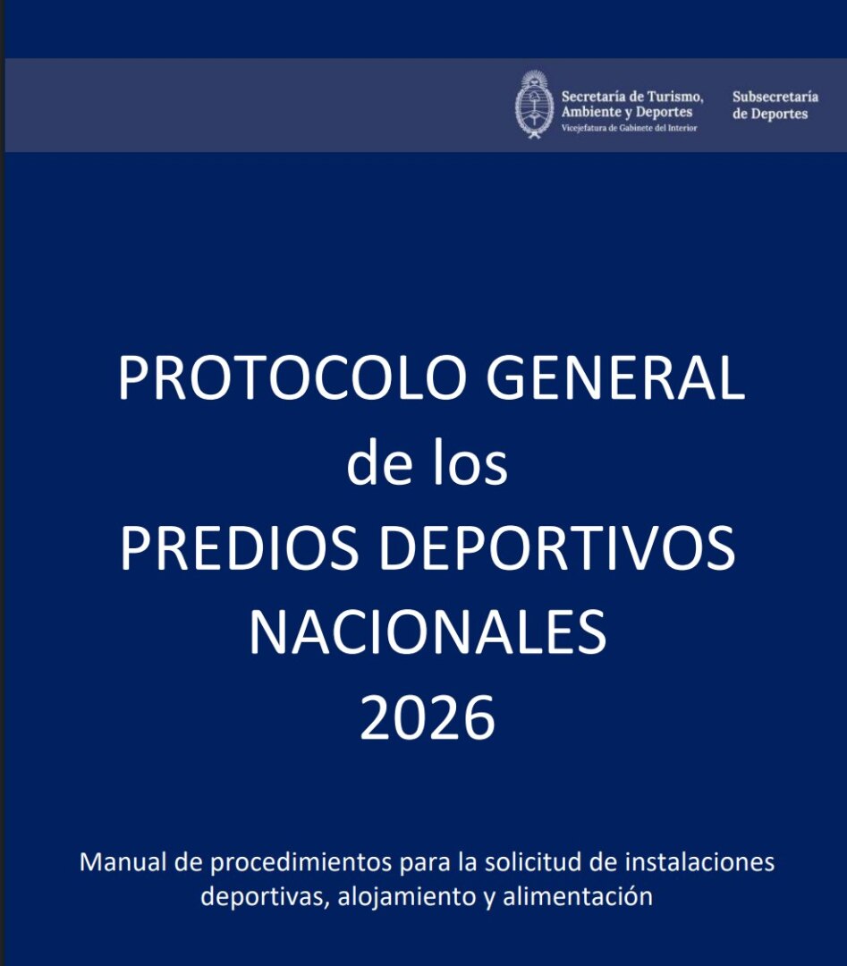 Protocolo General de los Predios Deportivos Nacionales 2026