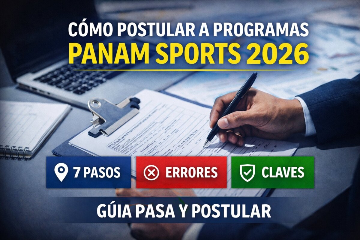 cómo postular a programas Panam Sports 2026