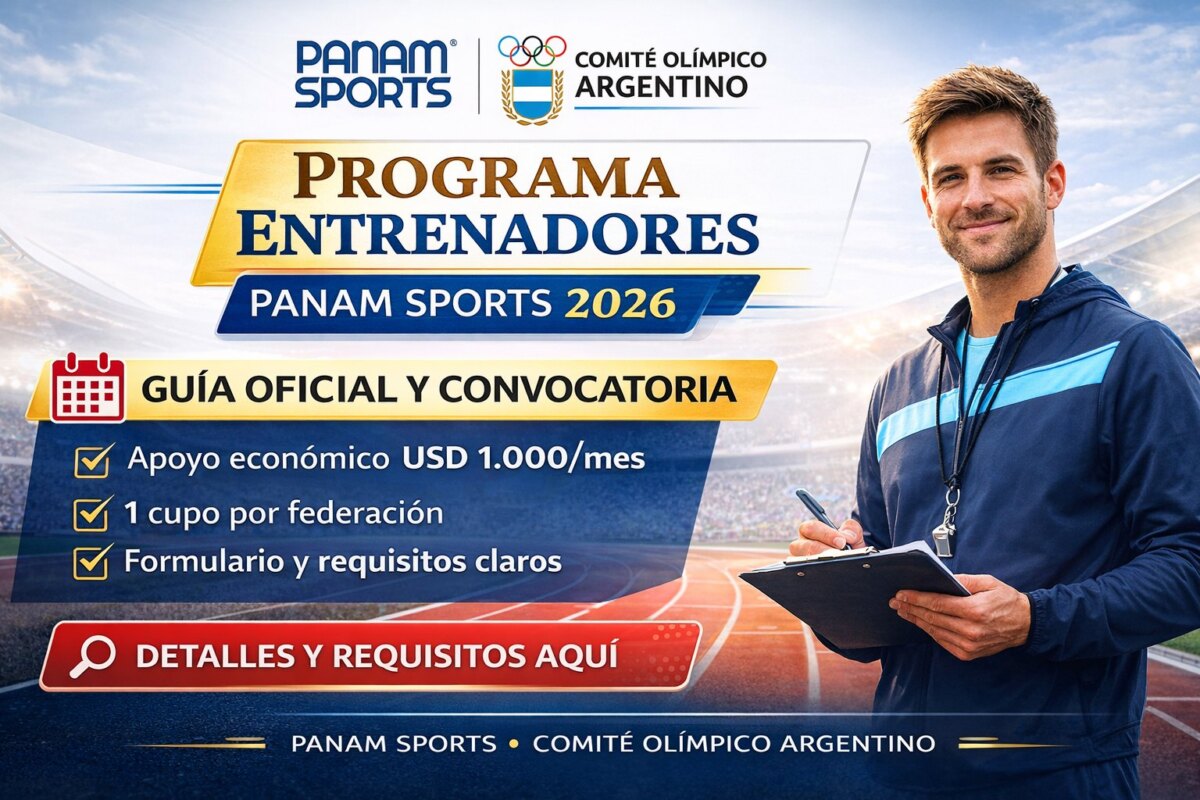 programa entrenadores Panam Sports 2026