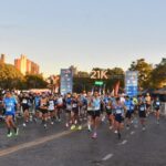 Bruno Alvarez y Jhoselyn Camargo ganaron el medio maratón de Rosario 2026